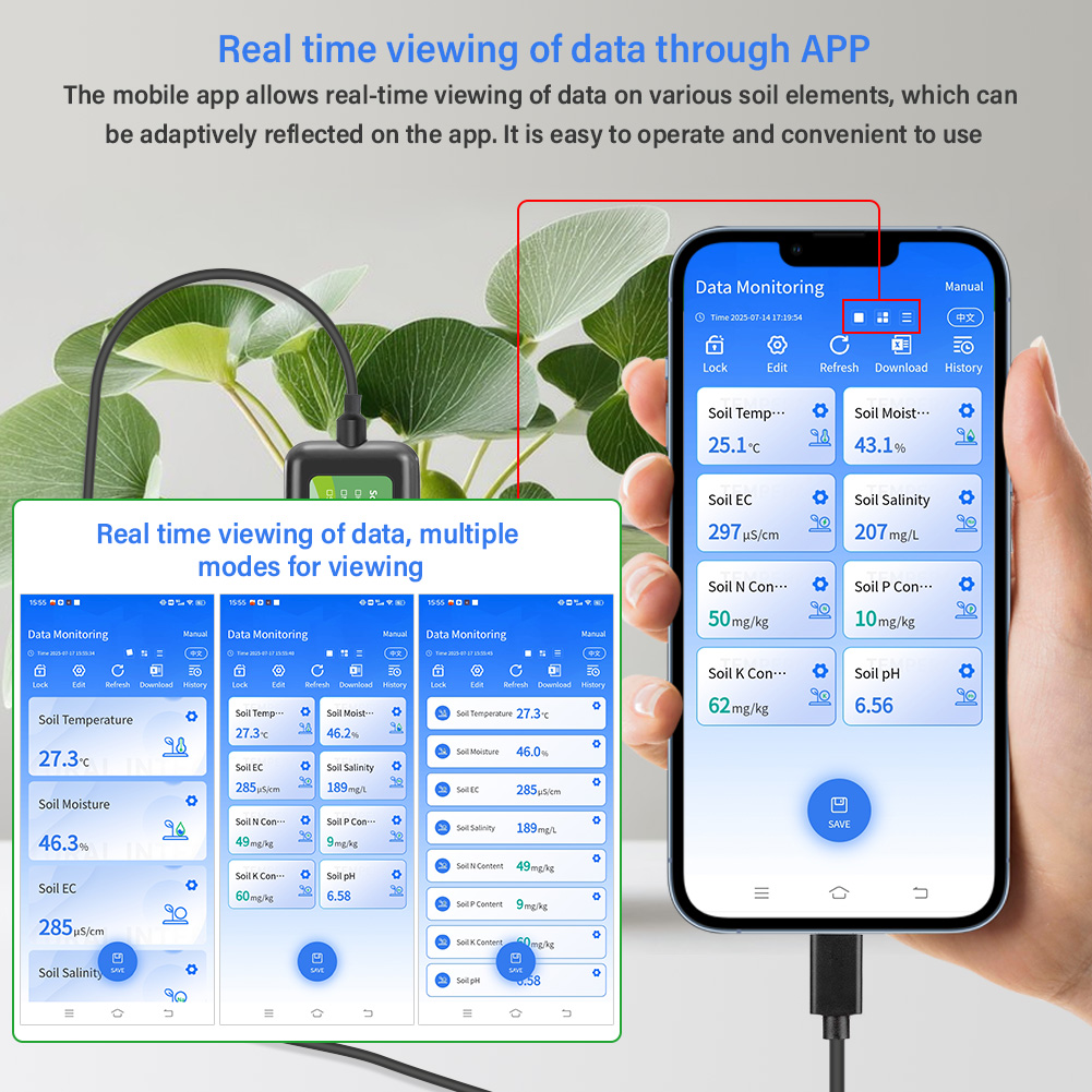 Soil Sensor 8 in 1 for Agricul - Precision Farming Smart Agriculture 评论和价格