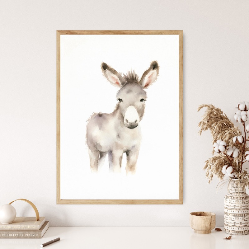 Watercolor Farm Animals Baby H - Agriculture Vertical Farming 评论和价格