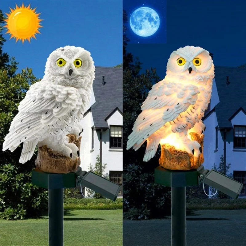 Solar Owl Statue Garden Light  - Farming And Agriculture 评论和价格