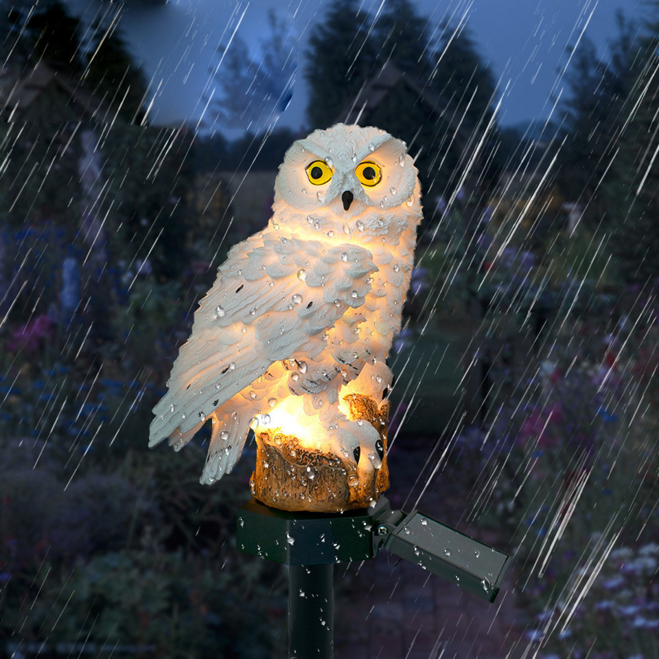 Solar Owl Statue Garden Light  - Farming And Agriculture 评论和价格