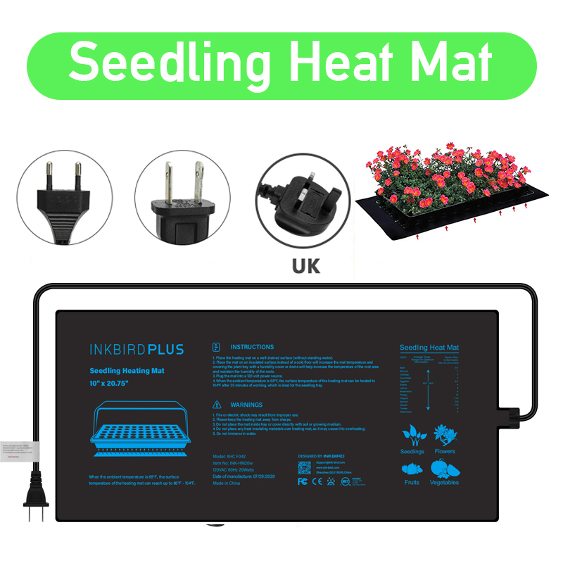20.75x10CM EU/US/UK/AU Plug Se - Seedling Heat Mat 评论和价格